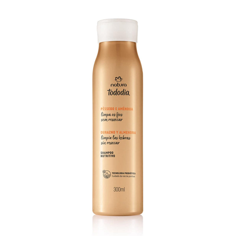 Shampoo Nutritivo Tododia Pêssego e Amêndoa 300 ml - BeautysBrasil